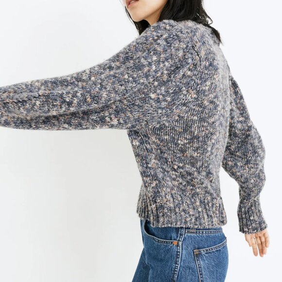 Madewell Pleat-Shoulder Pullover Sweater, Extra Small - Picture 2 of 5